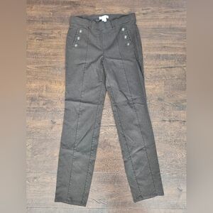 89th + Madison black trousers with button details. Size: M #trousers #military